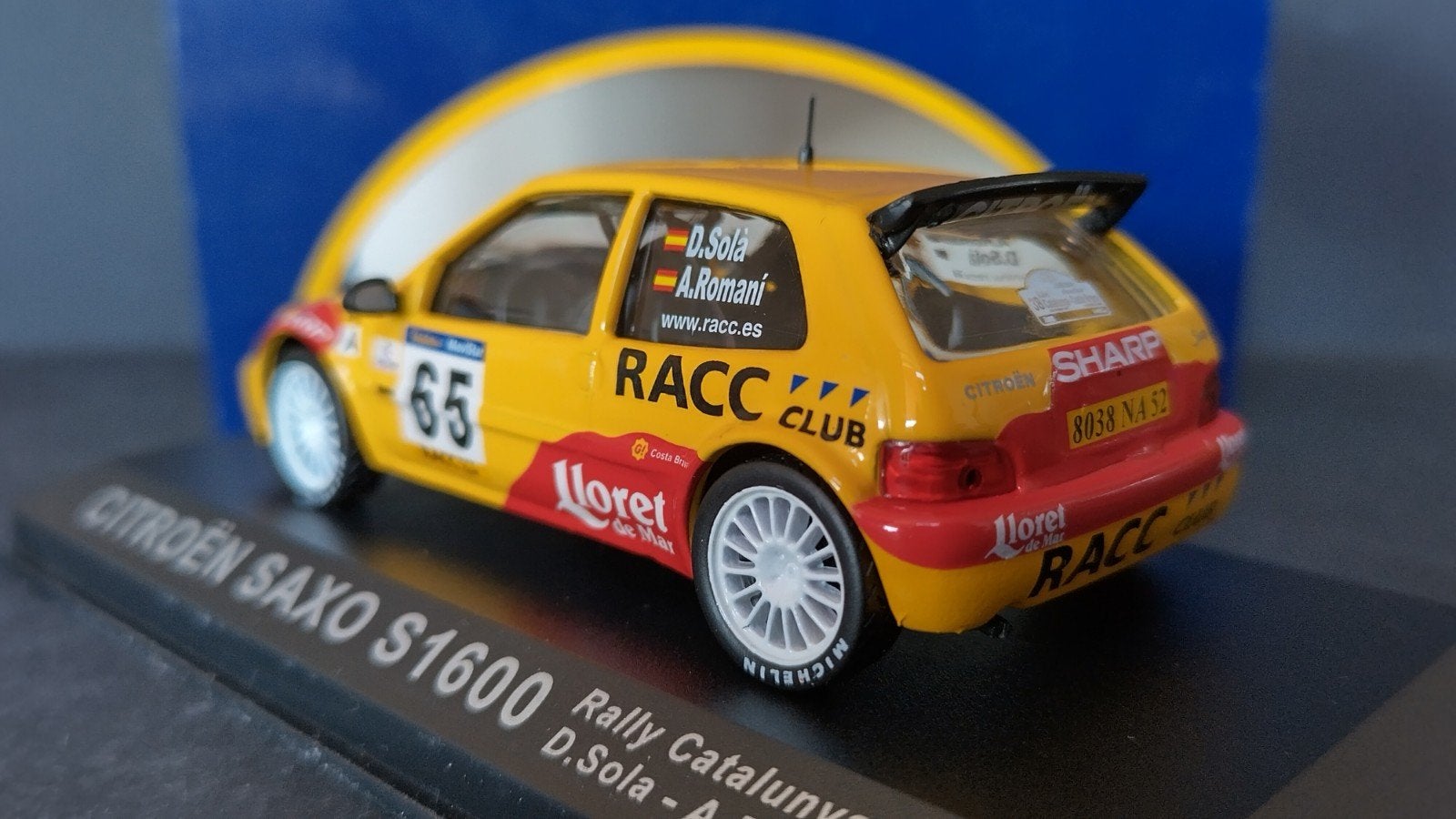 Citroen Saxo S1600 Rally Catalunya 1:43 Altaya ixo Pol, Overige merken, Auto, Verzenden, .