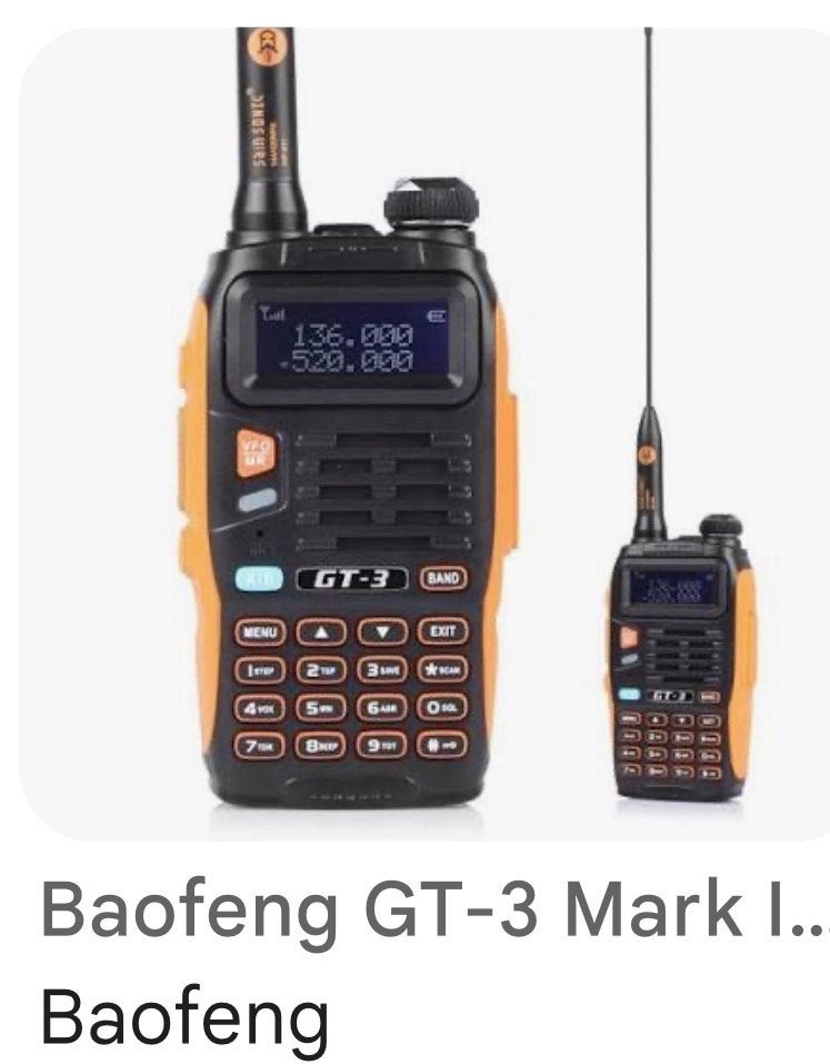 Baofeng GT-3 Mark II Portofoon - Nieuwstaat, Ophalen of Verzenden, Zo goed als nieuw, 2 to 5 km, Portofoon of Walkie-talkie