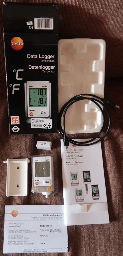 Testo 175T2 Data Logger, Doe-het-zelf en Verbouw, Meetapparatuur, Verzenden, Zo goed als nieuw, Temperatuur