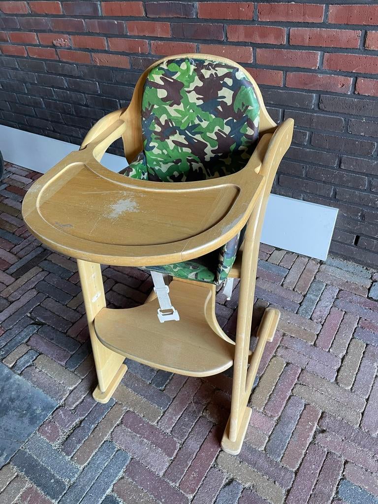 Tiamo Wood Collection Houten Meegroeistoel, Ophalen, Gebruikt, Meegroeistoel, Aanschuifbaar