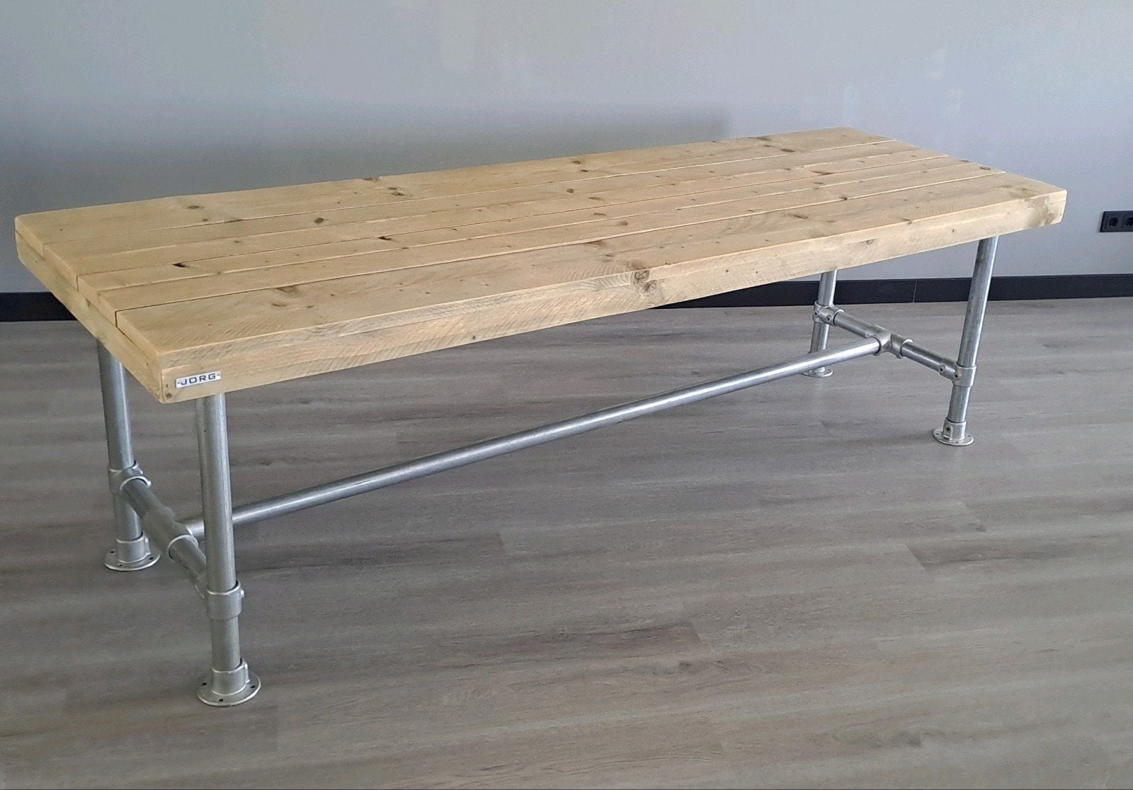 Mooie Geïmpregneerde Steigerhouten Bureau/Tafel(2 stuks), Huis en Inrichting, Bureaus, Ophalen