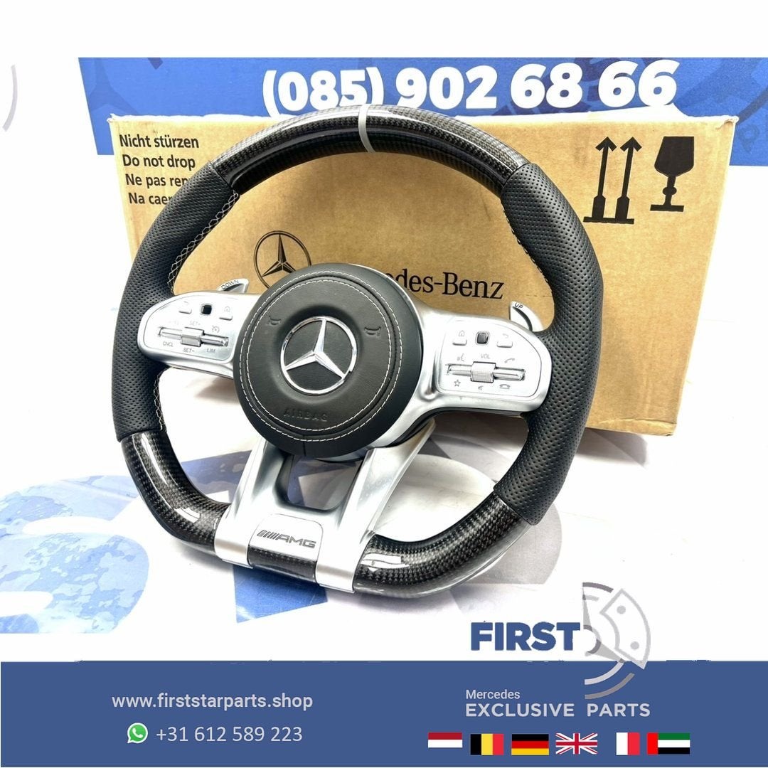 2022 AMG CARBON STUUR + AIRBAG A45 CLA45 C63 E63 GLC63 GLE63, Gebruikt, -, Verzenden, -