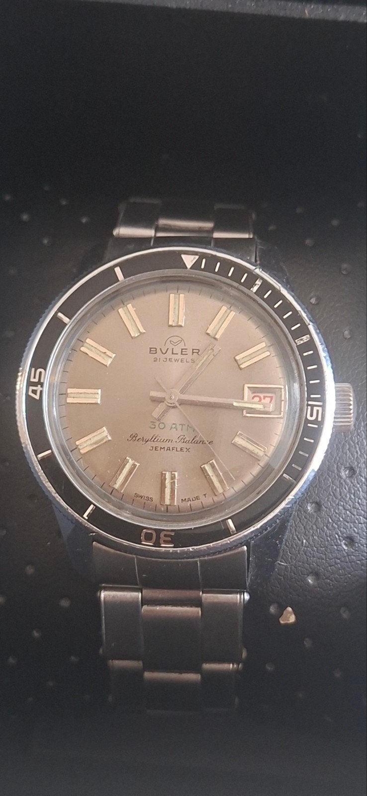 Vintage Buler Polshorloge - 21 Jewels, Beryllium Balance, Ophalen of Verzenden