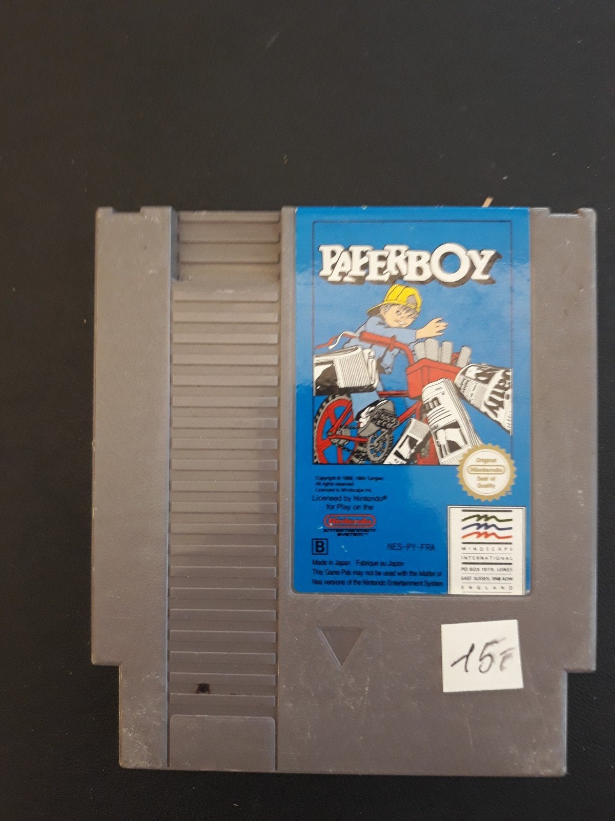 Paperboy NES (Nintendo Entertainment System) cartridge, Spelcomputers en Games, 1 speler, Ophalen of Verzenden, Gebruikt, Vanaf 3 jaar