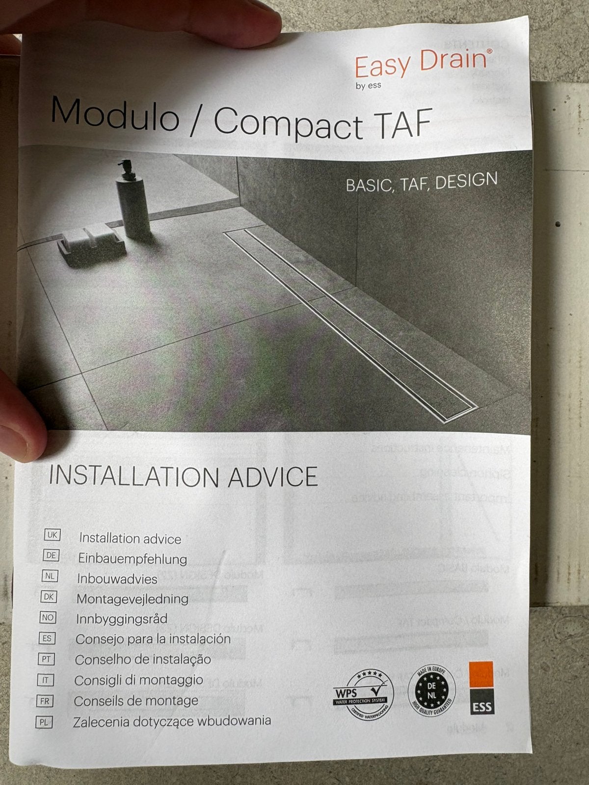 Easy drain Modulo TAF, Overige materialen, 30 cm of meer, 50 tot 150 cm, Ophalen of Verzenden