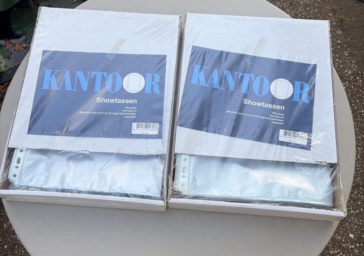 2x 100 Kantoor Showtassen A4 - Copysafe, Ophalen of Verzenden