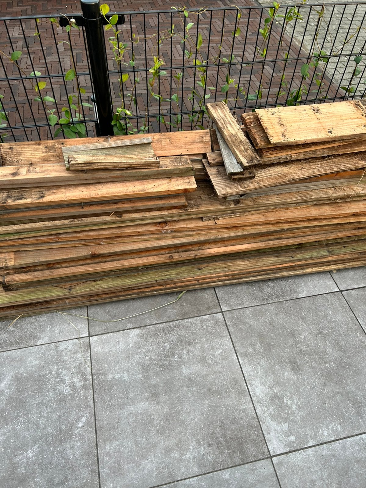 Openhaard hoit, Doe-het-zelf en Verbouw, Hout en Planken, Ophalen, Gebruikt, 25 tot 50 mm, Plank