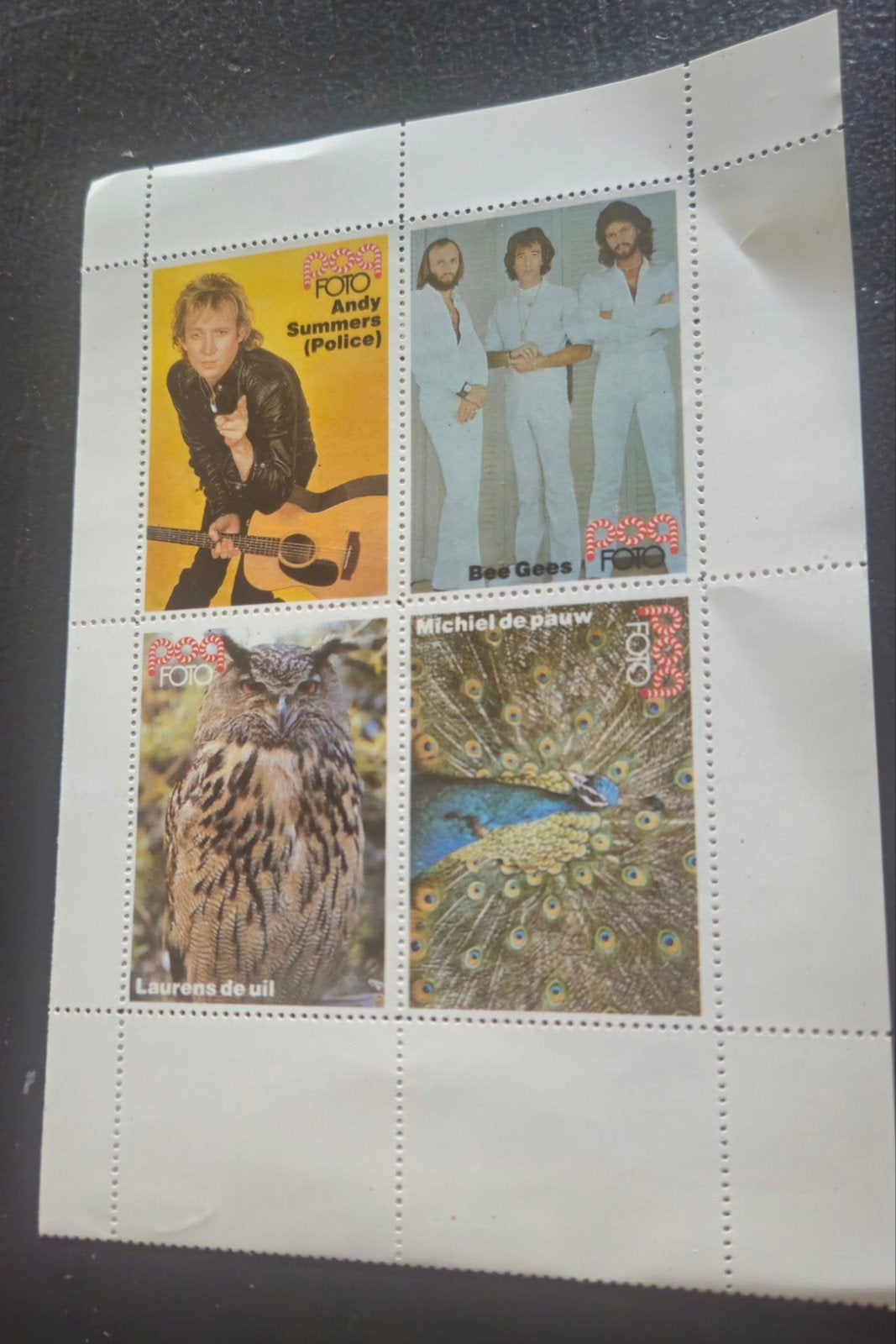 Popzegels uit Popfoto nummer 3 1980, Ophalen of Verzenden