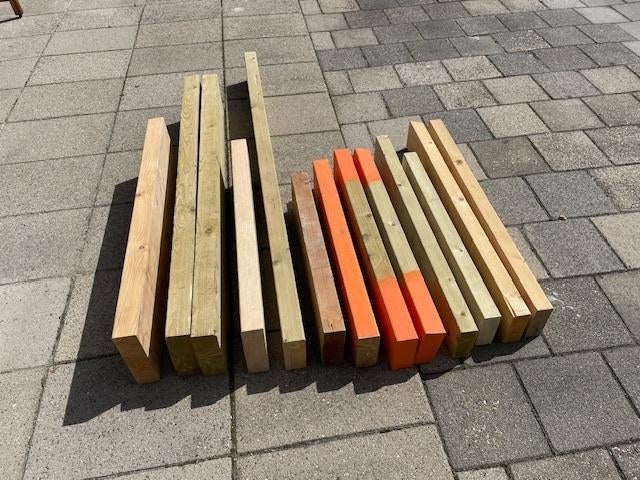 Bouwmaterialen, Nieuw, 50 mm of meer, Balk, Minder dan 200 cm