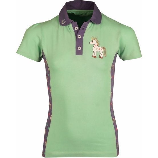 Horka Junior Poppy pistachio polo maat 104 116 128 en 140, Dieren en Toebehoren, Paardrijkleding, Kinderen, Dressuur, Nieuw, Ophalen of Verzenden