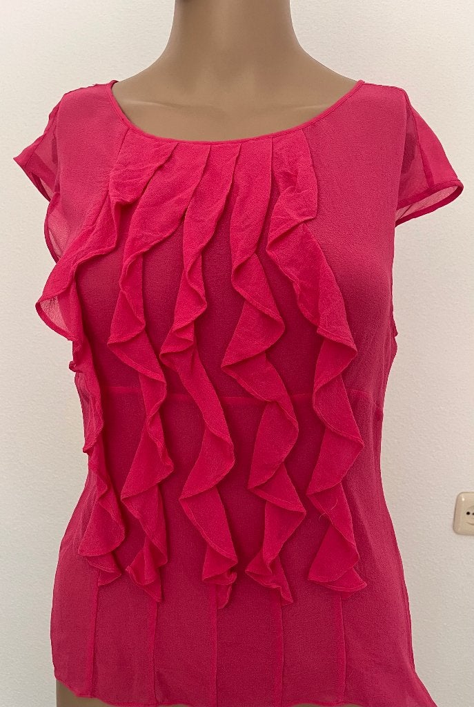zijde zomer blousje van Karen Millen maatje 36, Ophalen, Karen Millen, Zo goed als nieuw, Roze