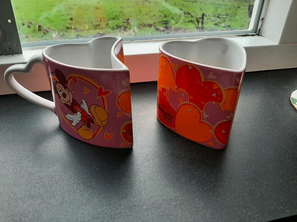 Disneyland minnie en mickey mouse matching mokken, Ophalen of Verzenden