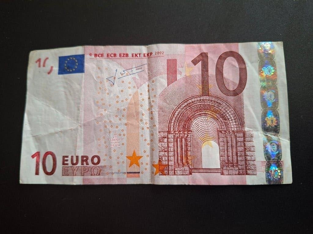 2002 Frankrijk 10 euro oude serie Trichet code L047, Postzegels en Munten, Bankbiljetten | Europa | Eurobiljetten, Verzenden, Frankrijk