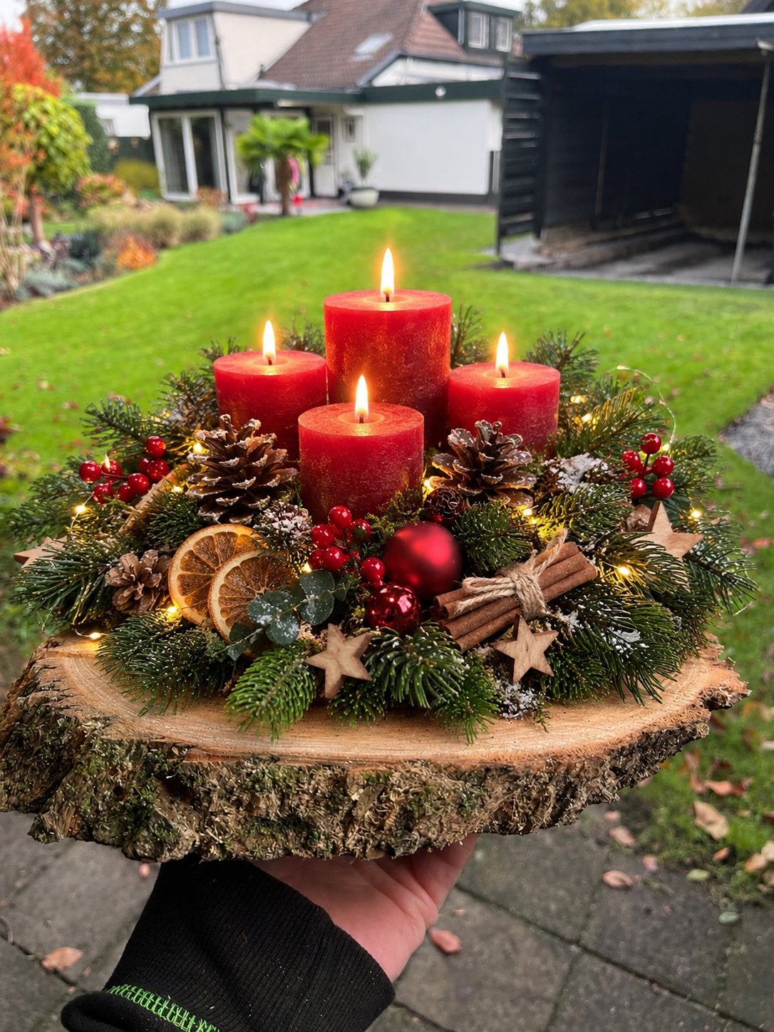 Acacia schijven 20-30 cm voor kerststukjes, Ophalen, Nieuw, Hout, Kerstmis