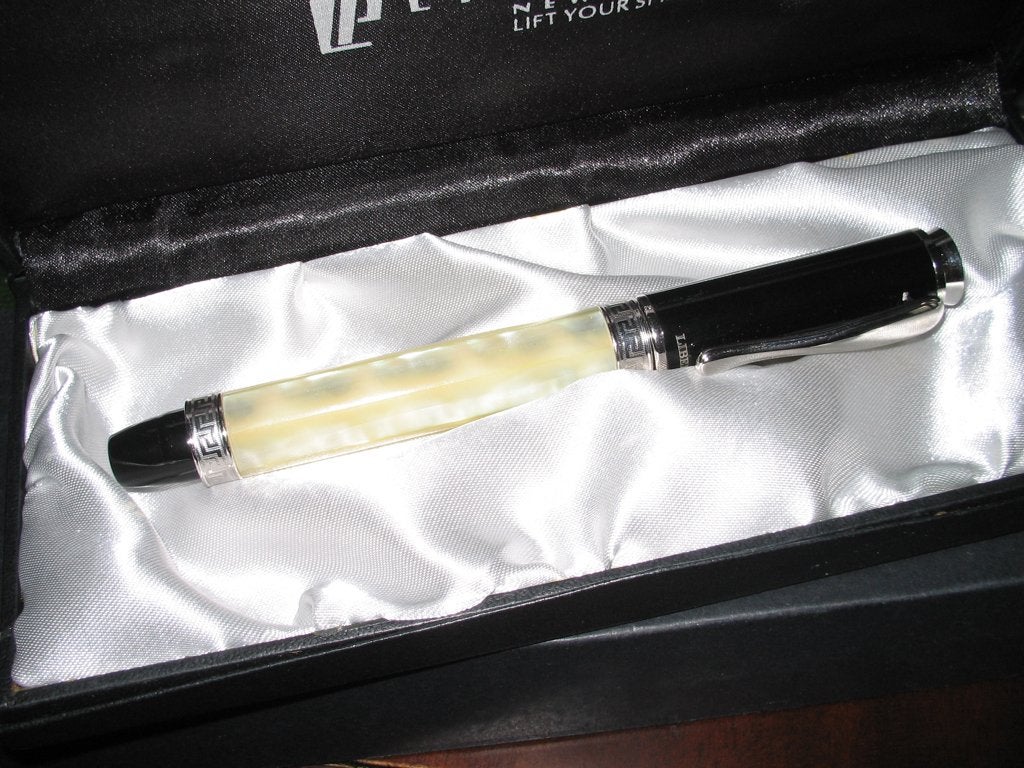 Libelle Nature Collection Mother of Pearl Vulpen medium nib, Ophalen of Verzenden, Vulpen, Overige merken