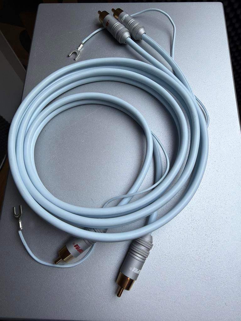 Supra RCA Phono Interlink Kabel - 150cm, Ophalen of Verzenden, Zo goed als nieuw, Minder dan 2 meter, Interlink-kabel