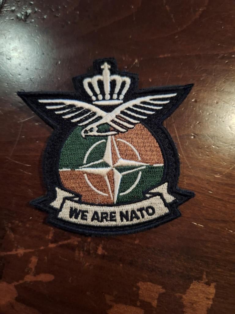 nato Klu badge patch met velcro, Ophalen of Verzenden, Luchtmacht, Nederland, Embleem of Badge