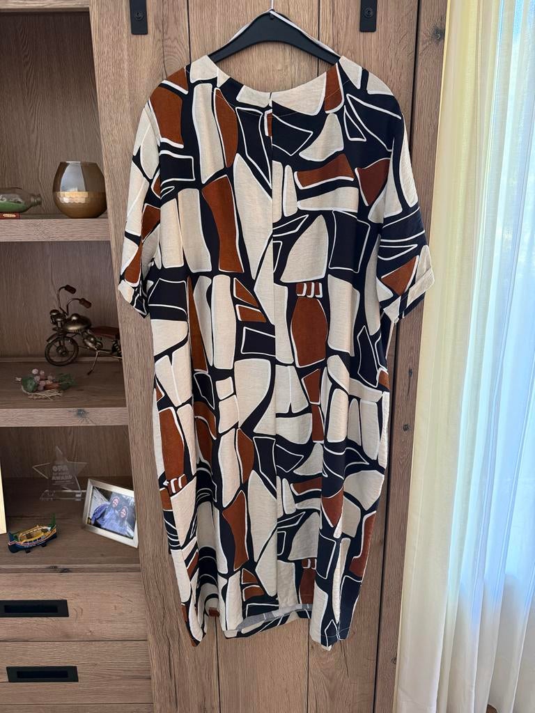 Batida Zomerjurk met Abstracte Print - Maat 48, Kleding | Dames, Jurken, Zwart, Maat 46/48 (XL) of groter, Nieuw, Ophalen of Verzenden
