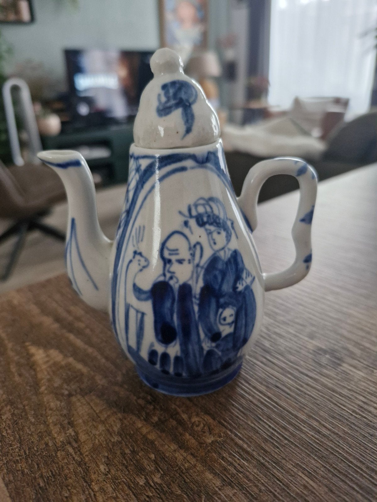Klein Chinees theepotje / wijnkannetje, Antiek en Kunst, Ophalen of Verzenden