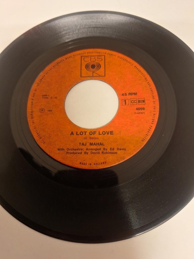 Taj Mahal - A lot of love, 1969., Cd's en Dvd's, Verzenden, 1960 - 1969, 7 inch, Poprock