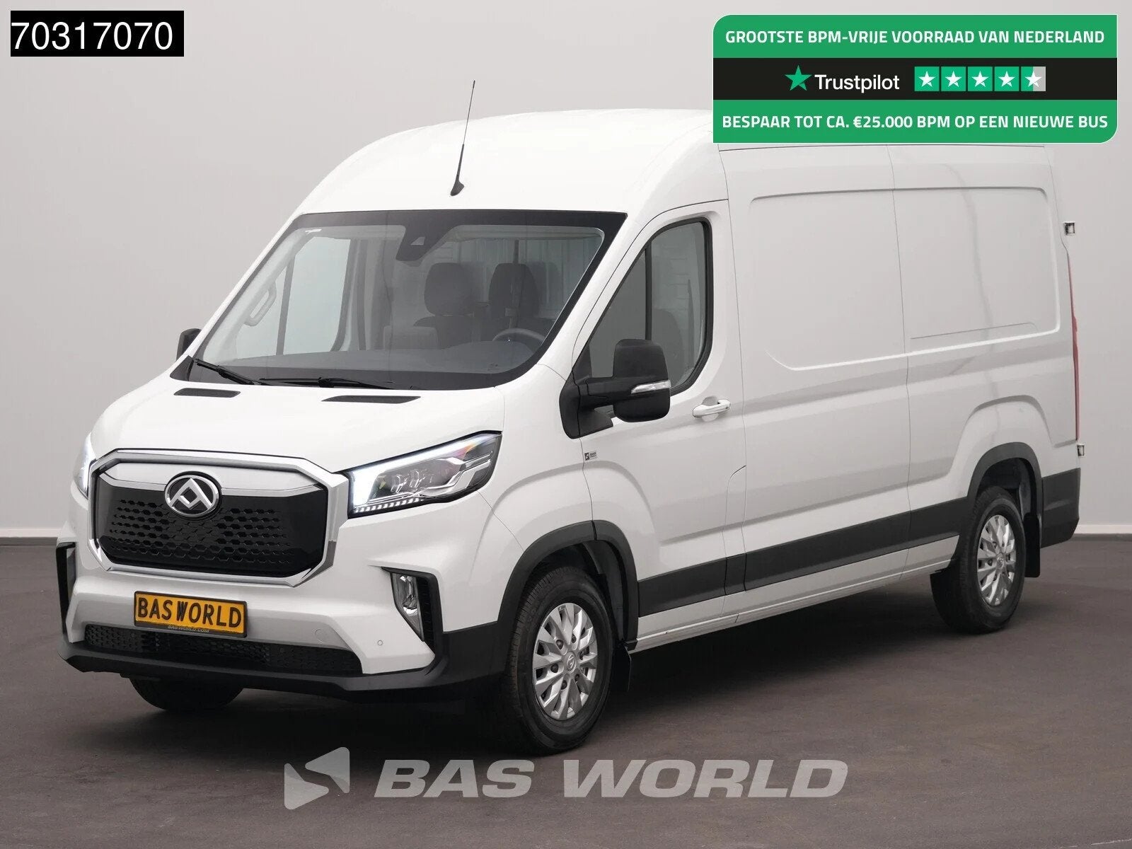 Maxus eDeliver 9 Elektrisch WLTP 256km Stad 52kWh L3H2 204pk, Auto's, Bestelauto's, Automaat, Stof, 750 kg, Multifunctioneel stuurwiel