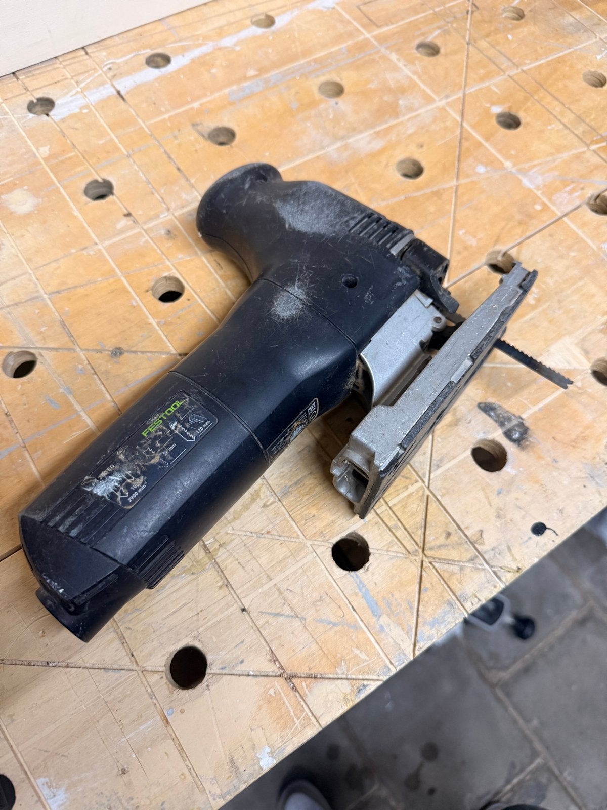 Festool Decoupeerzaag PS 300 EQ - Gebruikt maar functioneel, Gebruikt, Decoupeerzaag, Ophalen of Verzenden, 30 tot 70 mm