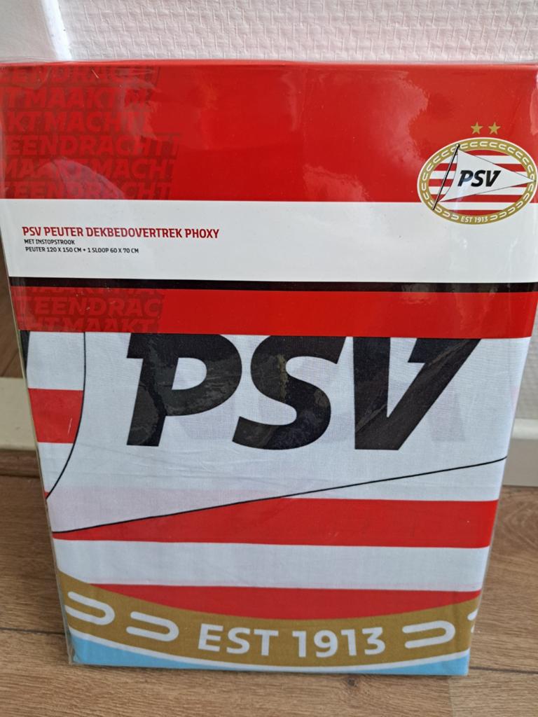 PSV peuter dekbedovertrek Phoxy, Jongetje of Meisje, Wit, Dekbedovertrek, Nieuw