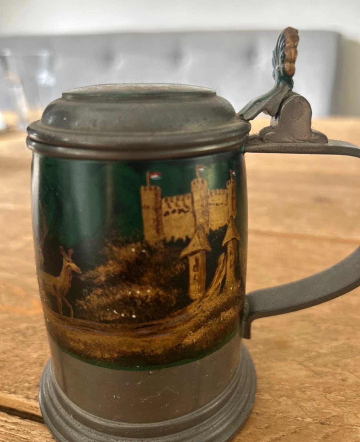 Tinnen bierpul Kurz Tiel Holland, Antiek en Kunst, Ophalen of Verzenden, Koper