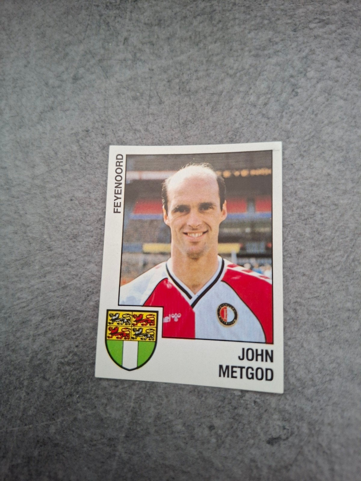 Panini sticker Voetbal 89. John Metgod Feyenoord., Ophalen of Verzenden, Zo goed als nieuw, Sticker