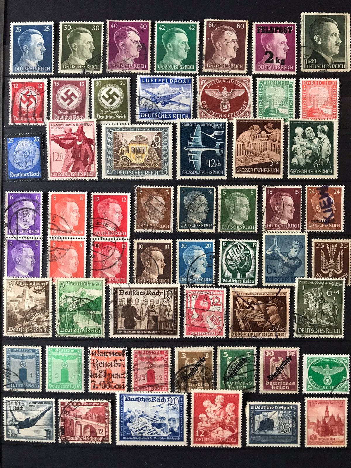 Kavel propaganda zegels nazi Duitsland WO2 periode (2), Ophalen of Verzenden, Overige soorten, Duitsland, Overige typen