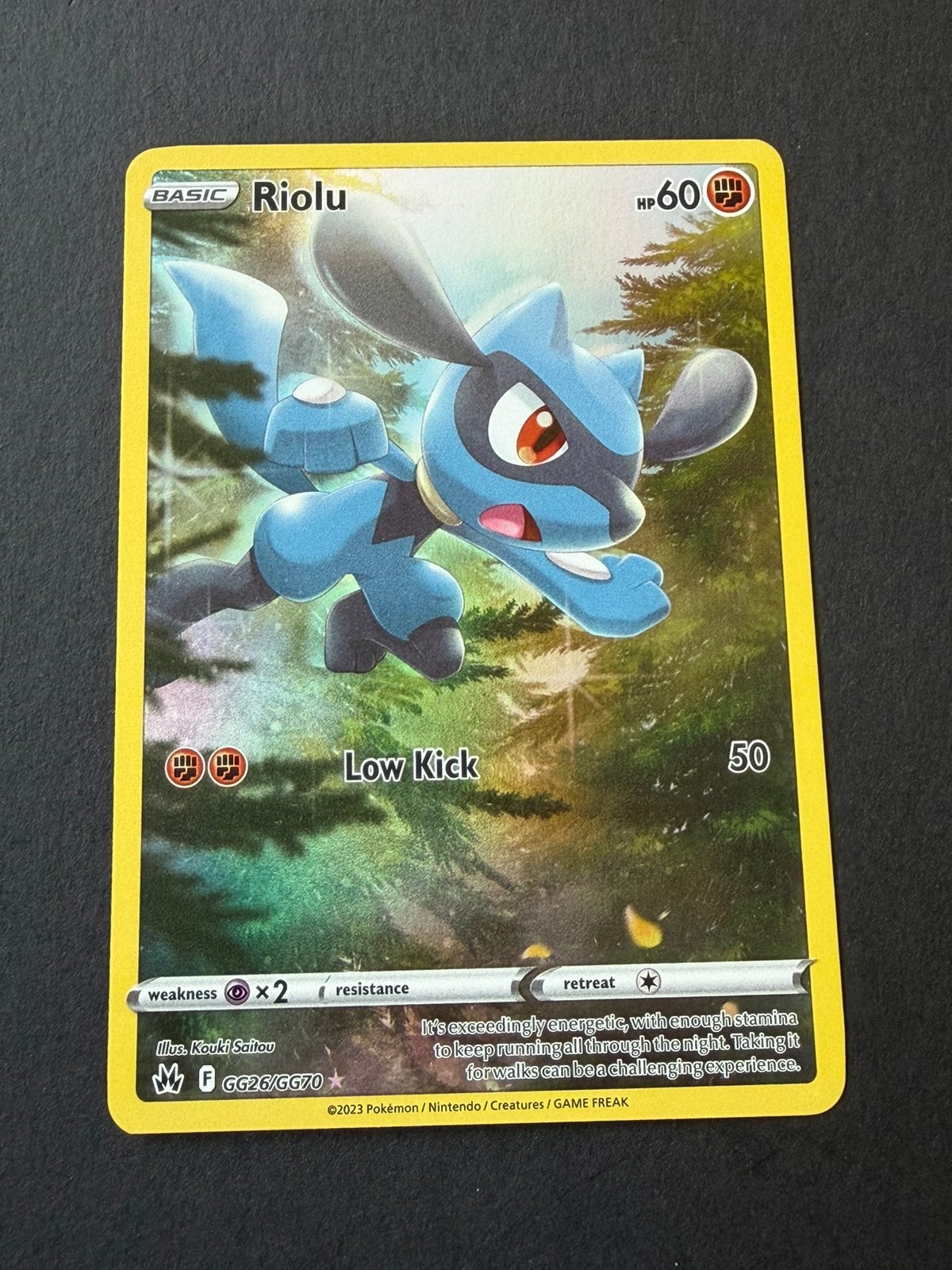 Pokemon kaart riolu gg26, Ophalen of Verzenden, Zo goed als nieuw