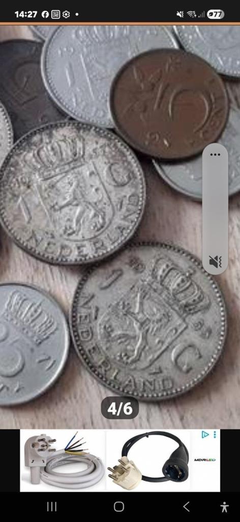Diverse collectie oude munten, Ophalen of Verzenden, Gebruikt