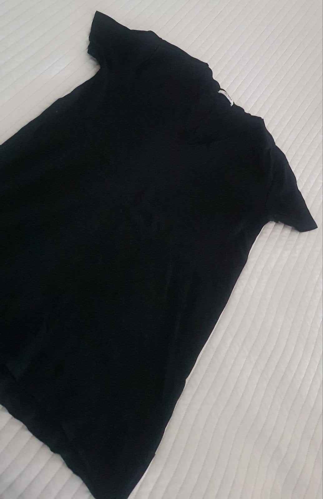Zara oversized jurk tuniek v-hals maat m zwart katoen jurken, Maat 38/40 (M), Verzenden, Zo goed als nieuw, Boven de knie