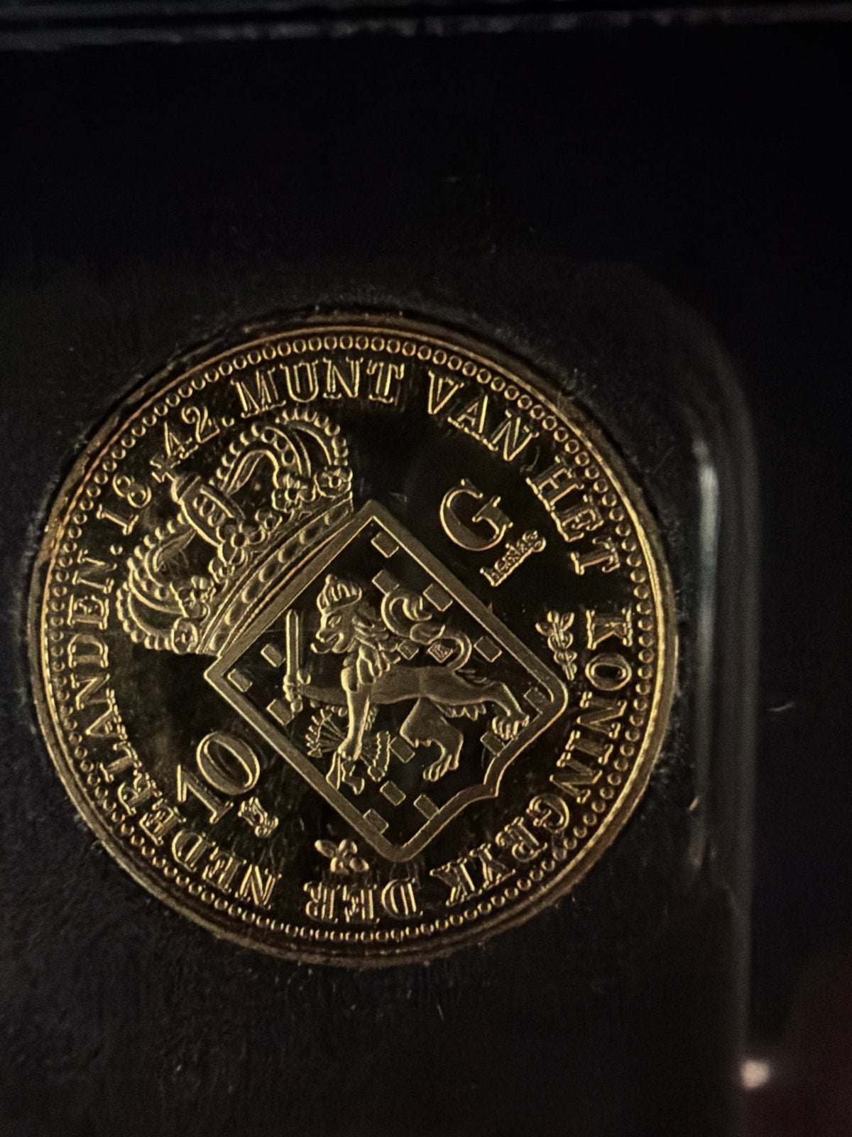 Zeldzame Gouden 10 Gulden Munt Willem II 1842, Losse munt, Goud, Ophalen of Verzenden, 10 gulden
