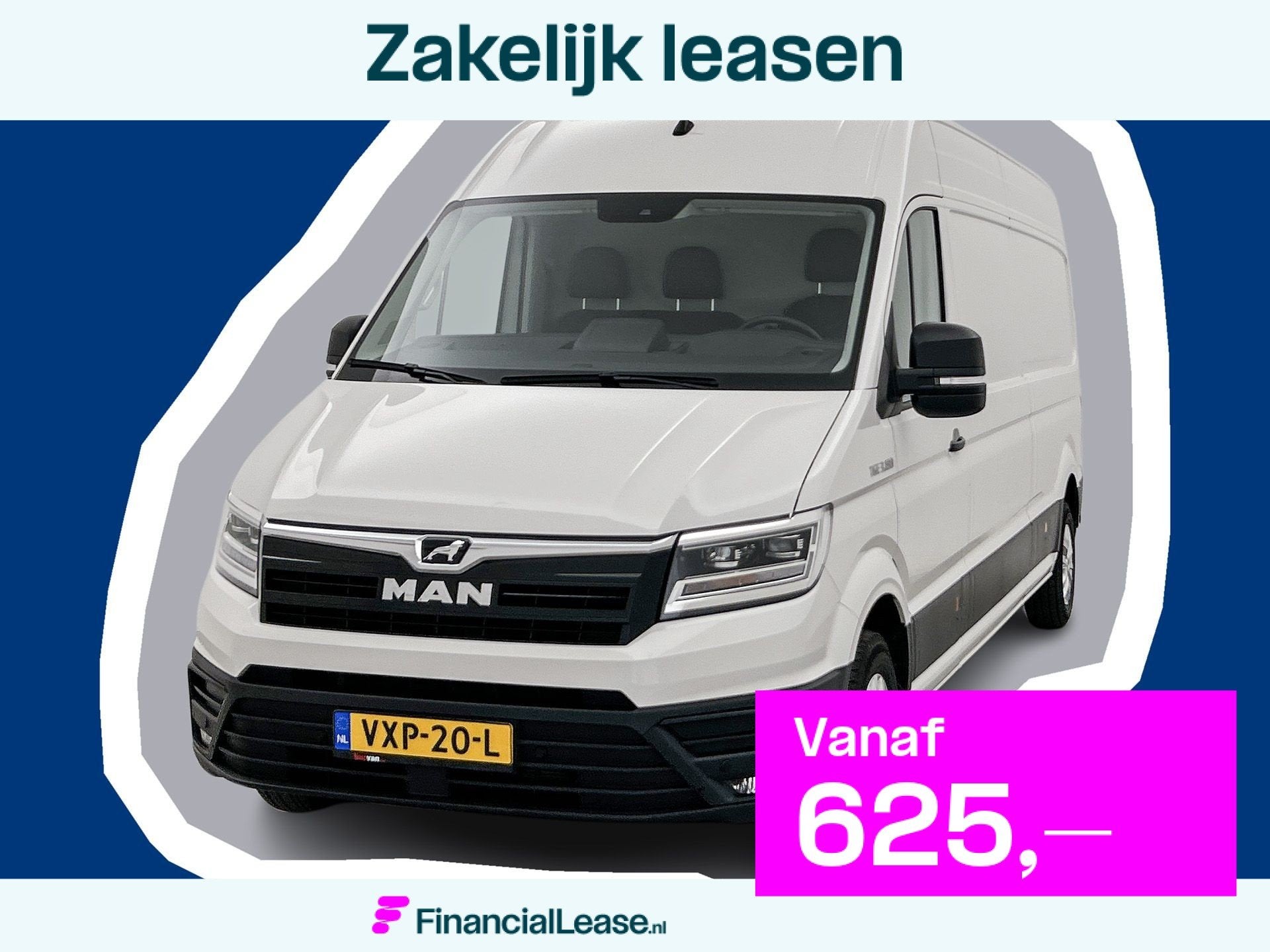 MAN TGE 35 2.0 L4H3 177pk Navigatie Led Adaptieve cruisecont, Stof, Gebruikt, Met garantie (alle), MAN