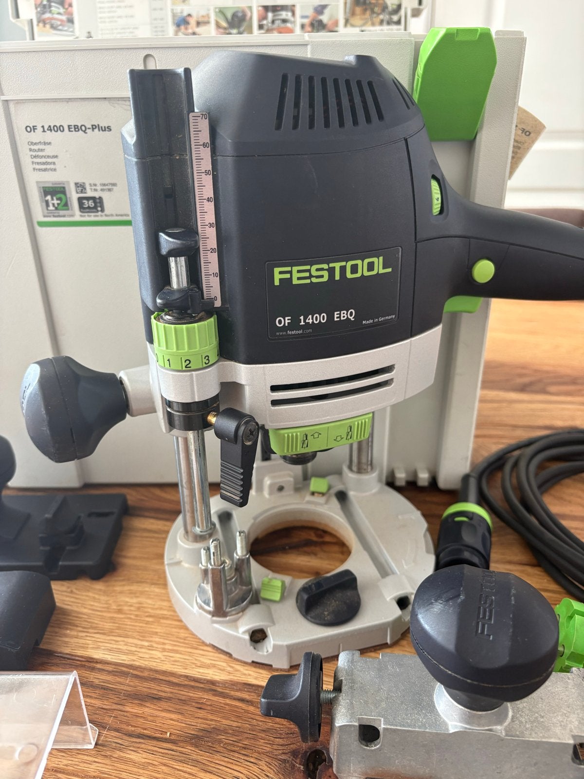 Festool Bovenfrees OF 1400 EBQ 6-12mm 230V 1400W, Ophalen, Gebruikt, Elektrisch, Bovenfrees