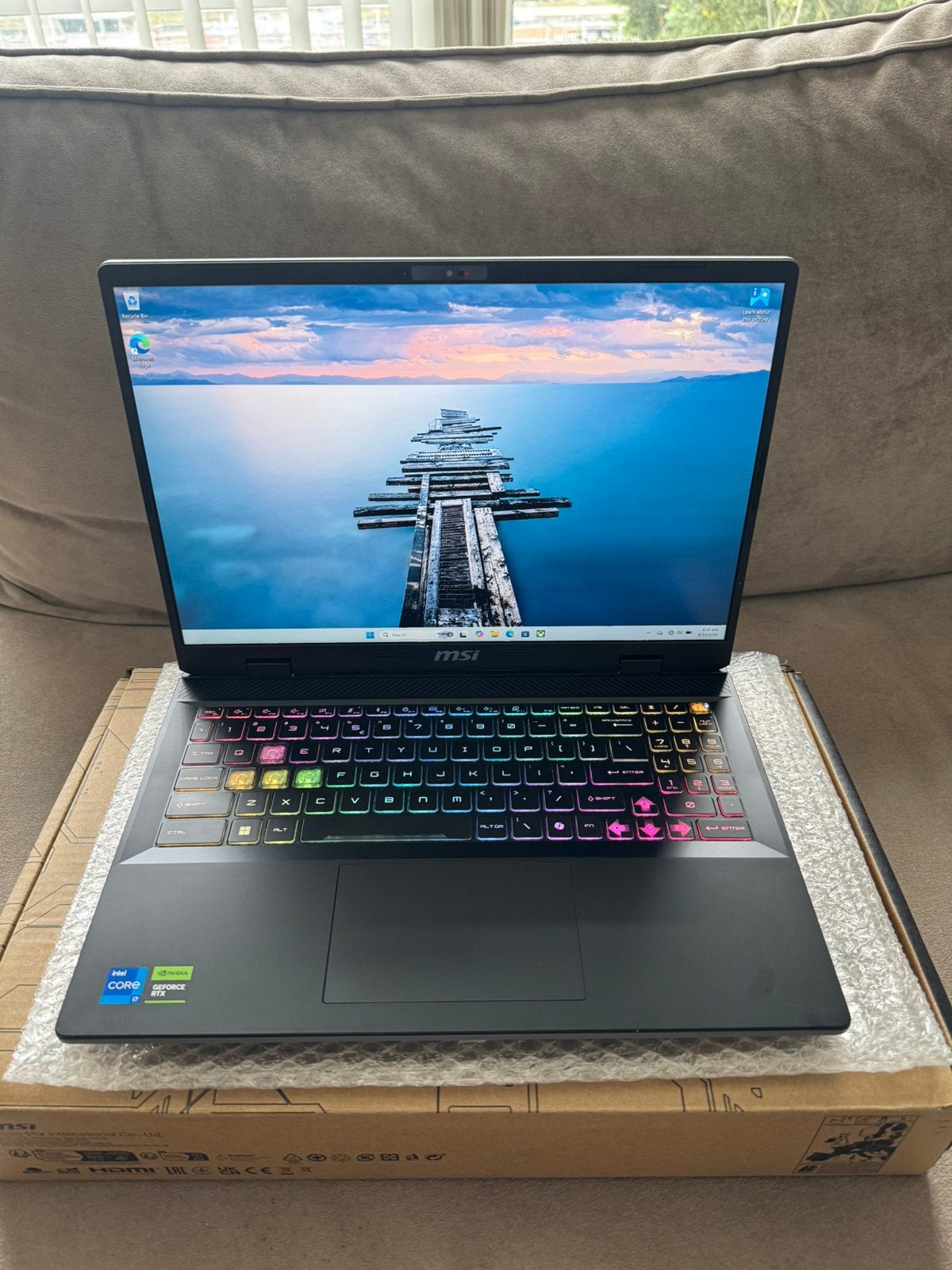 MSI Sword – Game Laptop - i7-14700HX | RTX 4070 | 1TB SSD |, Met videokaart, Qwerty, Intel® Core™ i7 , Ophalen of Verzenden