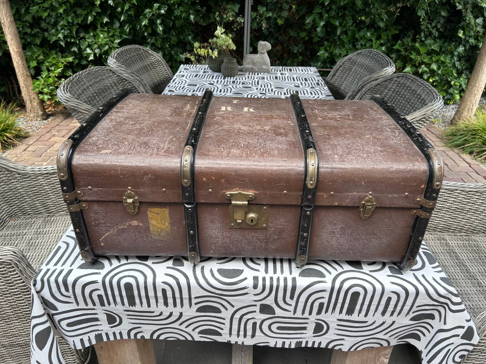 Hutkoffer vintage, Ophalen
