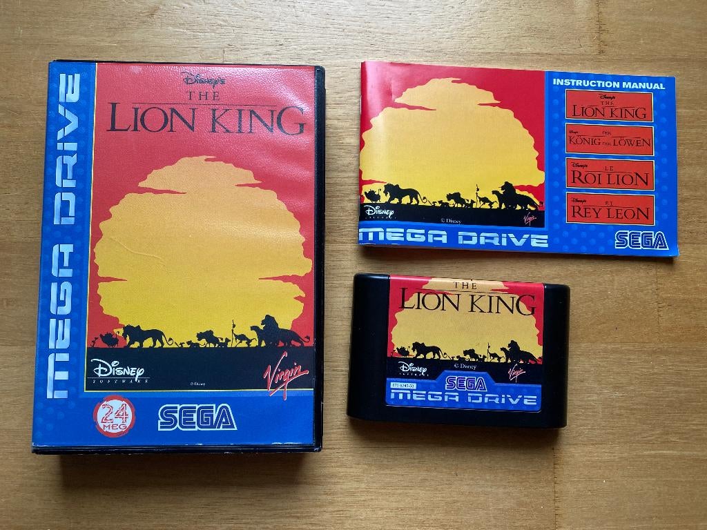 The lion king sega mega drive, Spelcomputers en Games, 1 speler, Racen en Vliegen, Ophalen of Verzenden, Zo goed als nieuw