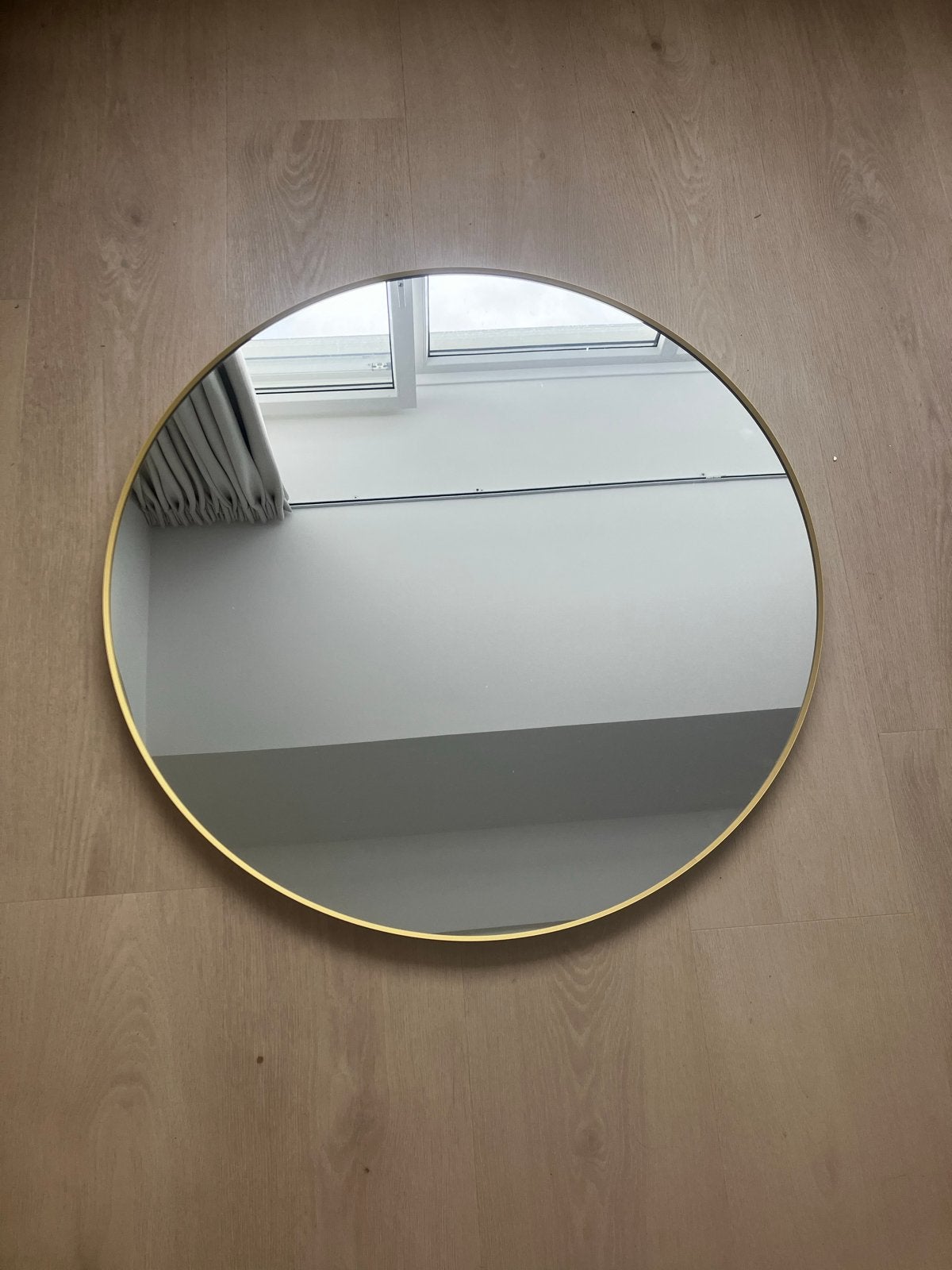 IKEA LINDBYN spiegel 80 cm - Zo goed als nieuw, Ophalen, Rond, Zo goed als nieuw, 75 tot 100 cm