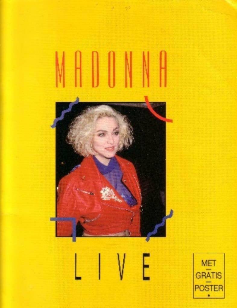 Madonna - Live - Veel foto's Jaar uitgave 1990"", Verzamelen, Ophalen of Verzenden, Zo goed als nieuw, Boek, Tijdschrift of Artikel