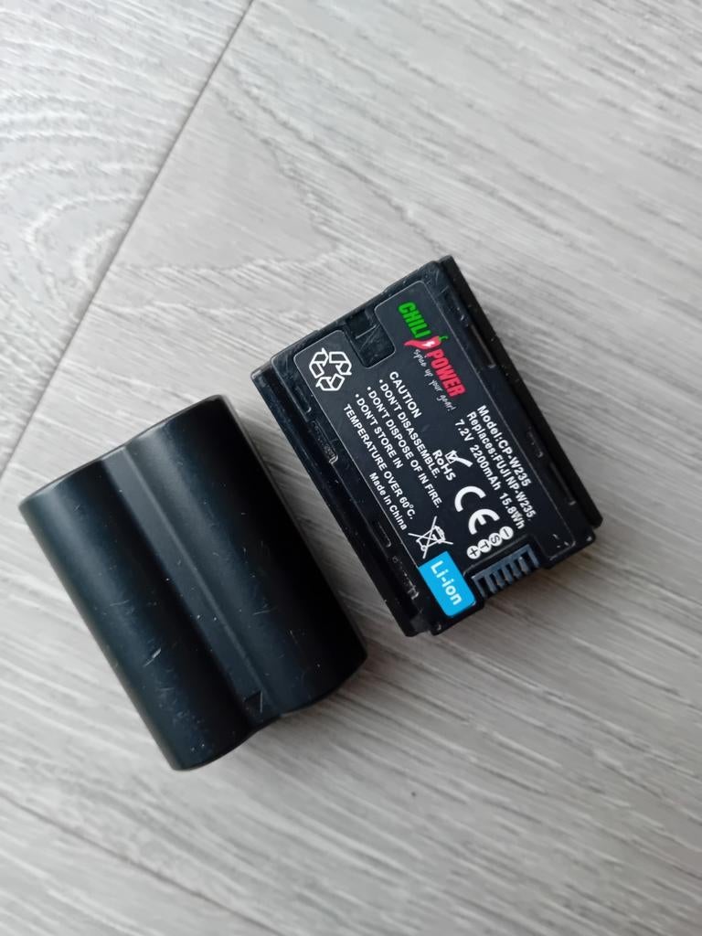 2x Chili Power NP-W235 Batterij Fujifilm XT5, XT4, XH2, XH2S, Ophalen of Verzenden, Gebruikt