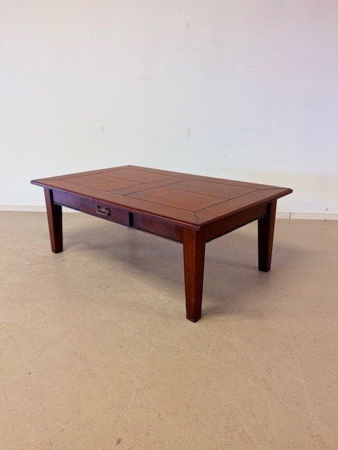 Mooie, kersenhouten salontafel, Ophalen, Gebruikt, 100 tot 150 cm, 50 tot 100 cm