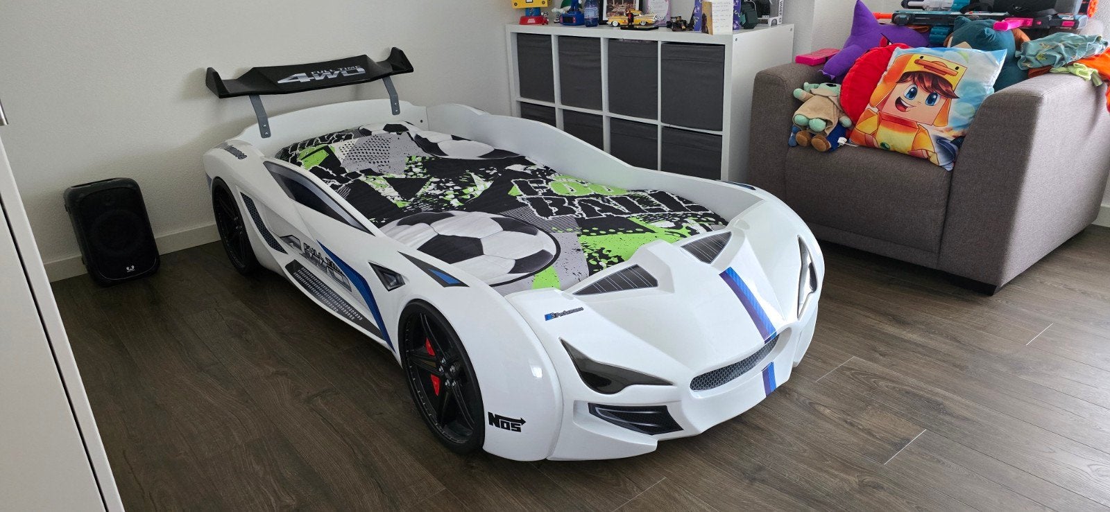 Autobed streetracer, 85 tot 100 cm, Zo goed als nieuw, 180 cm of meer, Ophalen