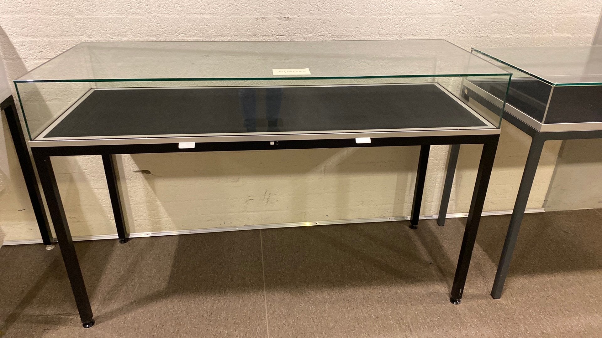Tafelvitrine, Ophalen, Gebruikt, Glas, Rechthoekig