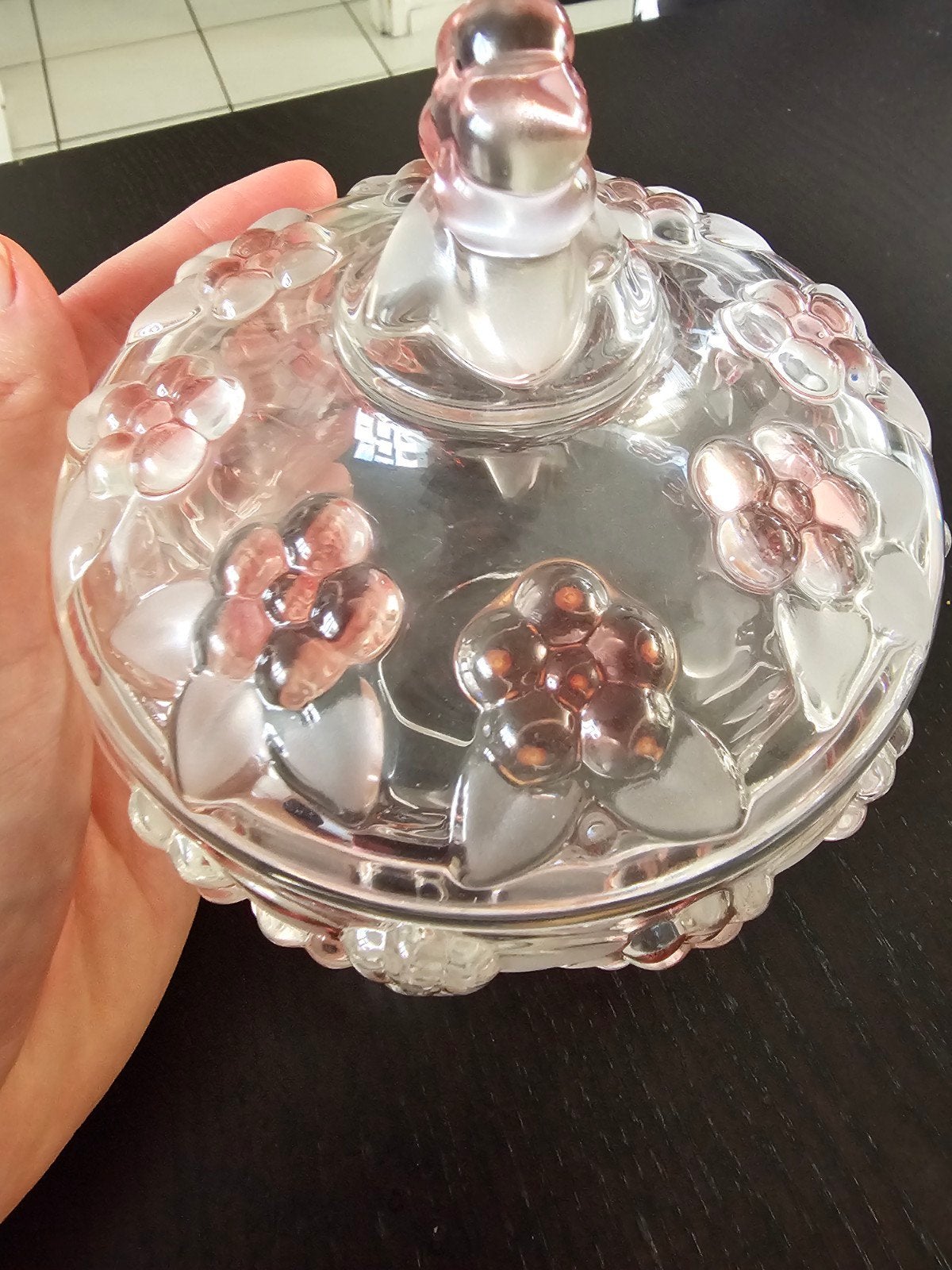 schalen bonbon schaaltje asbak roze bloempjes. Original walt, Ophalen of Verzenden