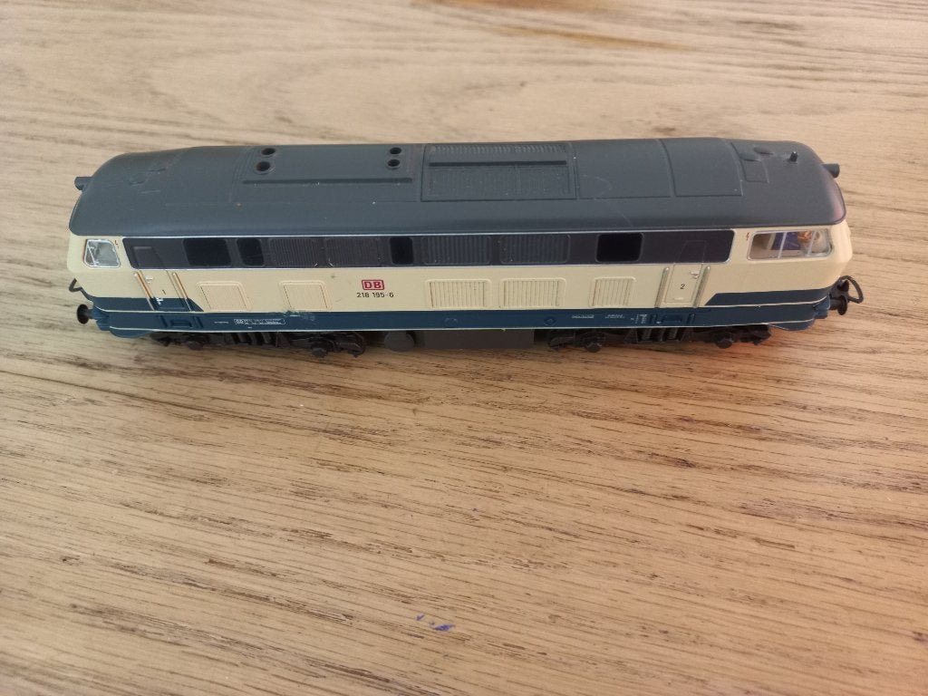 Loc BR 218 digitaal Ho, Gebruikt, Gelijkstroom, Locomotief, Piko