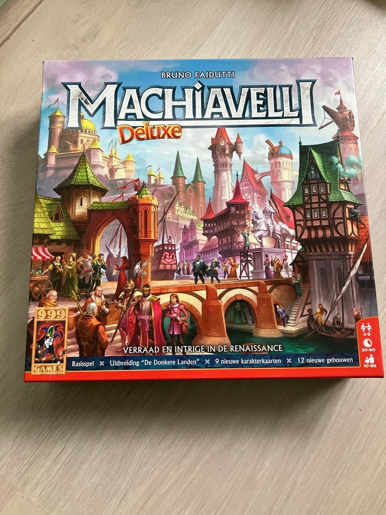 Machiavelli Deluxe Bordspel - Verraad en Intrige, Drie of vier spelers, Ophalen of Verzenden, Nieuw