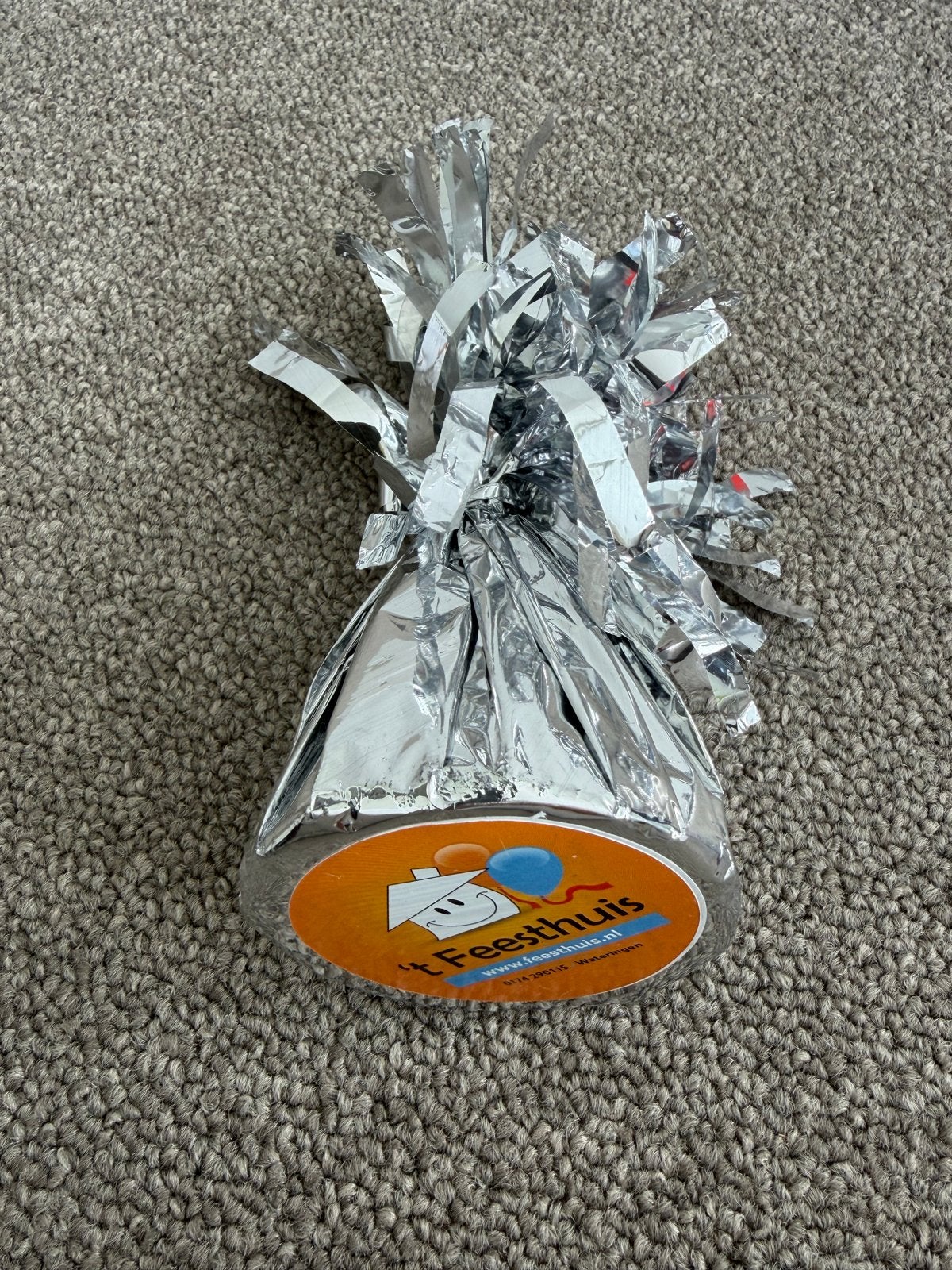 16 stuks Zilveren ballon gewichtjes voor feestjes, Ophalen of Verzenden, Zo goed als nieuw, Feestartikel, Verjaardag