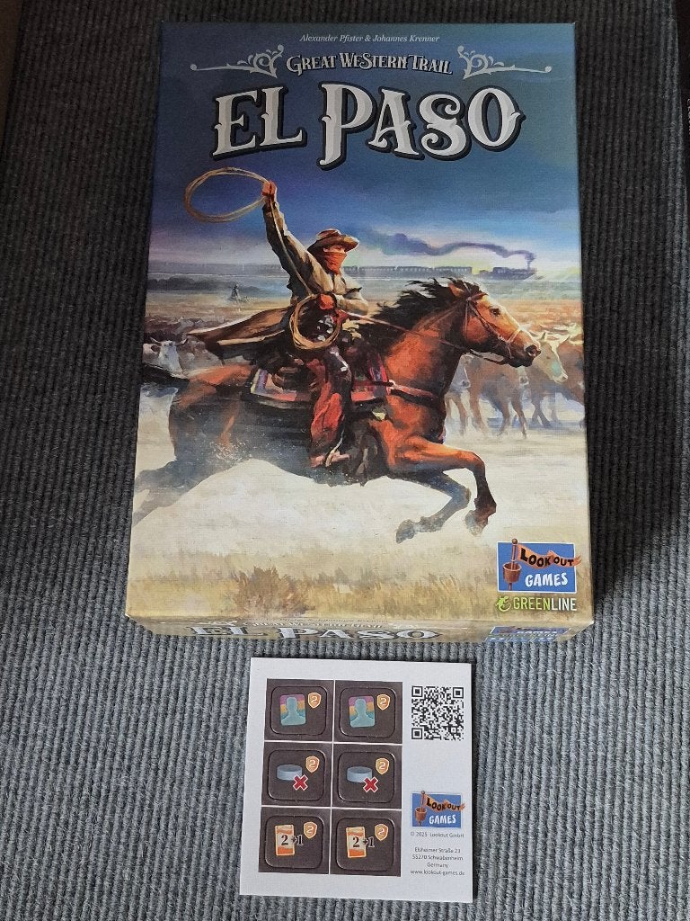 Great western trail El Paso met uitbreiding, Hobby en Vrije tijd, Gezelschapsspellen | Bordspellen, Ophalen, Zo goed als nieuw